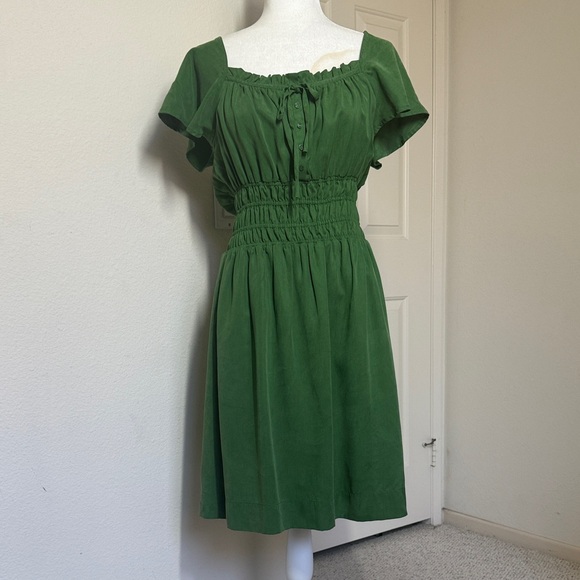 ZaraApple Green Peasant Dress - Picture 1 of 6